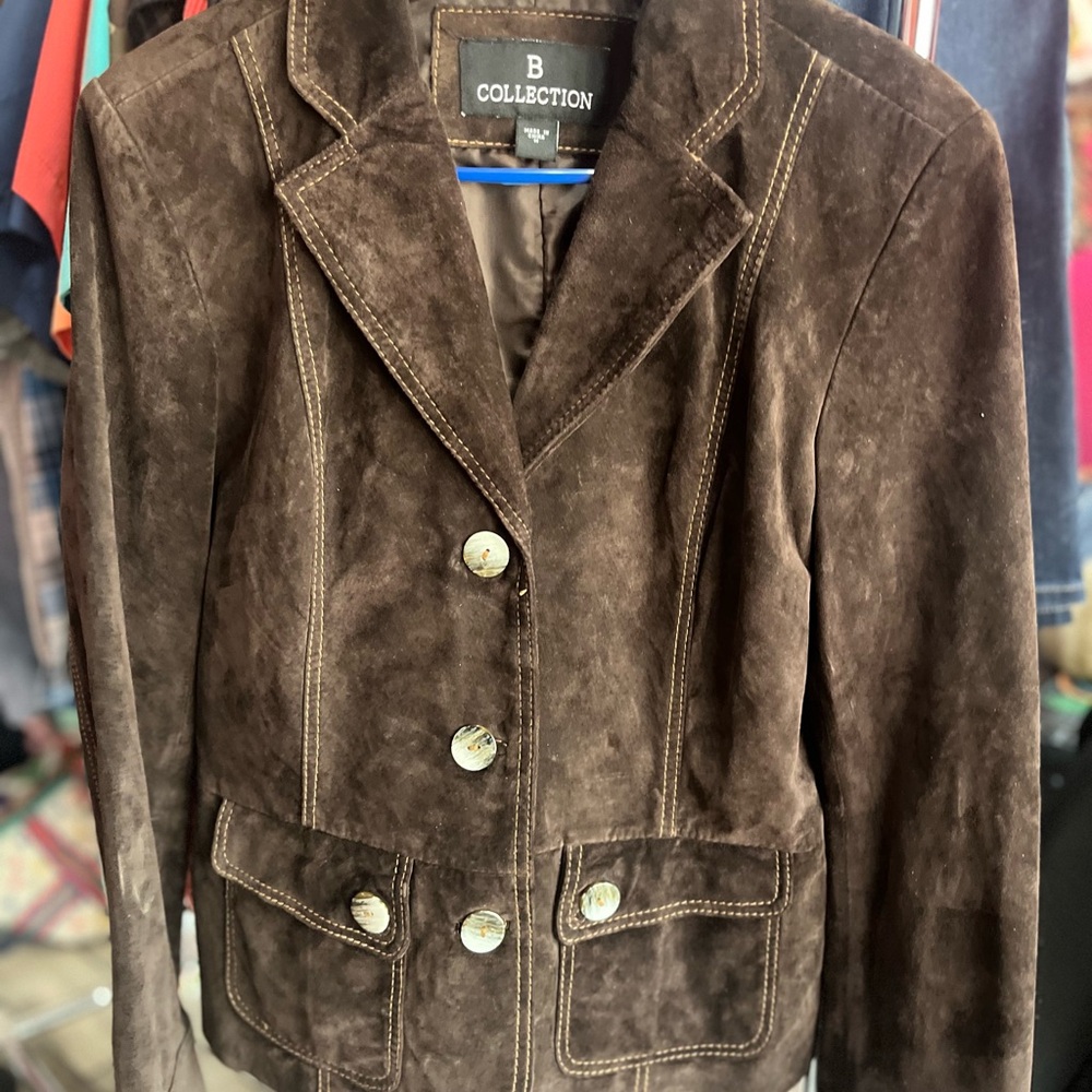 B Collection Suede‎ Jacket - Picture 2 of 5